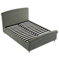 Porchester Ottoman Storage Sleigh Bed in Forest Green Chenille – image 13 of 40