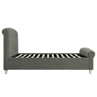 Porchester Ottoman Storage Sleigh Bed in Forest Green Chenille – image 14 of 40