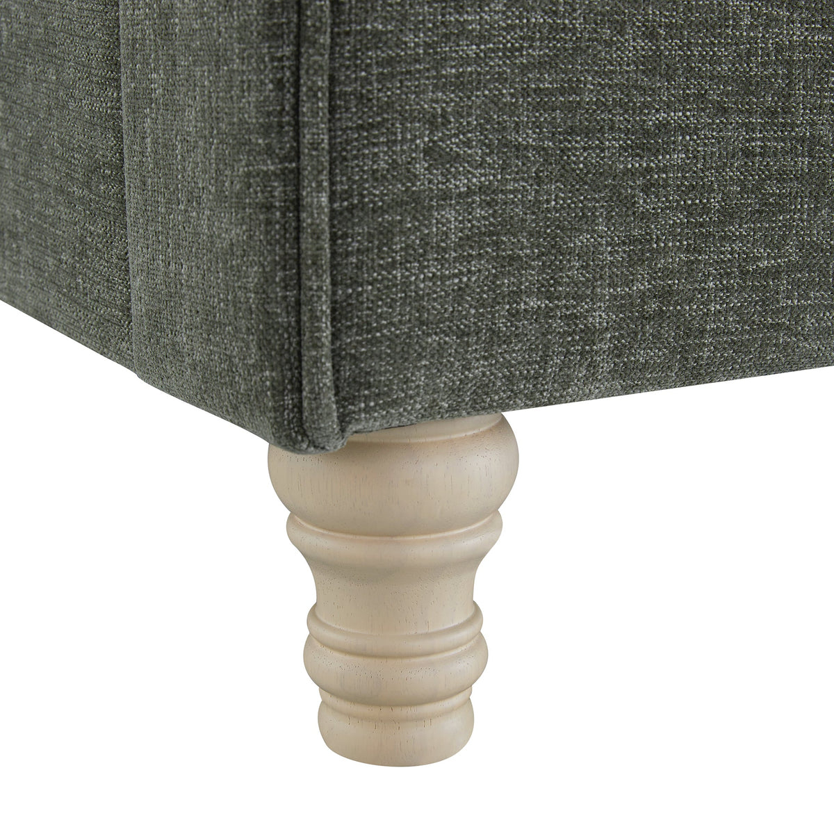 Porchester Ottoman Storage Sleigh Bed in Forest Green Chenille