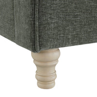 Porchester Ottoman Storage Sleigh Bed in Forest Green Chenille – image 19 of 40
