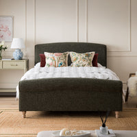 Porchester Ottoman Storage Sleigh Bed in Forest Green Chenille – image 2 of 40