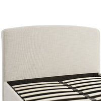 Porchester Ottoman Storage Sleigh Bed in Oatmeal Woven Textured Fabric – image 37 of 40