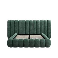 Sebastian Grand Storage Bed in Forest Green Teddy Bouclé – image 8 of 18