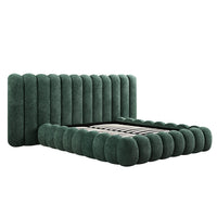Sebastian Grand Storage Bed in Forest Green Teddy Bouclé – image 9 of 18