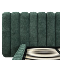 Sebastian Grand Storage Bed in Forest Green Teddy Bouclé – image 16 of 18