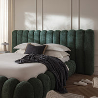 Sebastian Grand Storage Bed in Forest Green Teddy Bouclé – image 5 of 18