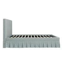 Egerton Box-Pleat Ottoman Storage Bed in Pale Aqua Brushed Fabric – image 68 of 90