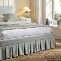 Egerton Box-Pleat Ottoman Storage Bed in Pale Aqua Brushed Fabric – image 59 of 90