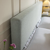 Egerton Box-Pleat Ottoman Storage Bed in Pale Aqua Brushed Fabric – image 61 of 90