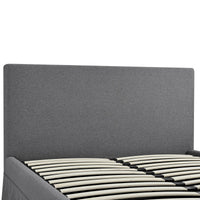 Egerton Box-Pleat Ottoman Storage Bed in Charcoal Brushed Fabric – image 31 of 90