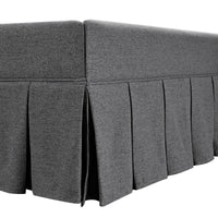 Egerton Box-Pleat Ottoman Storage Bed in Charcoal Brushed Fabric – image 33 of 90