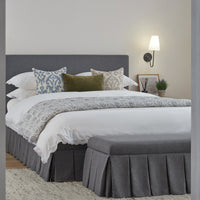 Egerton Box-Pleat Ottoman Storage Bed in Charcoal Brushed Fabric – image 18 of 90
