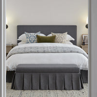 Egerton Box-Pleat Ottoman Storage Bed in Charcoal Brushed Fabric – image 19 of 90