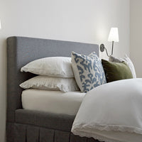 Egerton Box-Pleat Ottoman Storage Bed in Charcoal Brushed Fabric – image 21 of 90