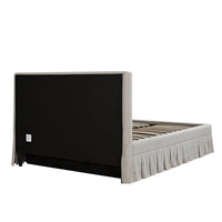Egerton Box-Pleat Ottoman Storage Bed in Oatmeal Brushed Fabric – image 50 of 90