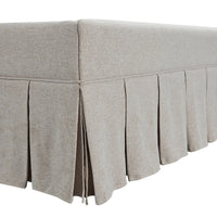 Egerton Box-Pleat Ottoman Storage Bed in Oatmeal Brushed Fabric – image 51 of 90