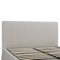 Egerton Box-Pleat Ottoman Storage Bed in Oatmeal Brushed Fabric – image 52 of 90