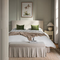 Egerton Box-Pleat Ottoman Storage Bed in Oatmeal Brushed Fabric – image 36 of 90