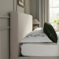 Egerton Box-Pleat Ottoman Storage Bed in Oatmeal Brushed Fabric – image 39 of 90