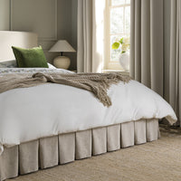 Egerton Box-Pleat Ottoman Storage Bed in Oatmeal Brushed Fabric – image 40 of 90