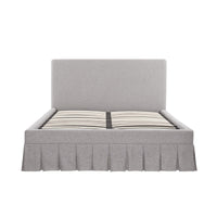 Egerton Box-Pleat Ottoman Storage Bed in Stone Brushed Fabric – image 80 of 90
