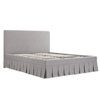 Egerton Box-Pleat Ottoman Storage Bed in Stone Brushed Fabric – image 81 of 90