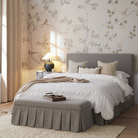 Egerton Box-Pleat Ottoman Storage Bed in Stone Brushed Fabric – image 74 of 90