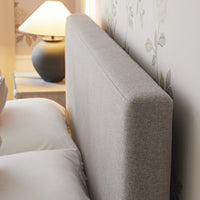 Egerton Box-Pleat Ottoman Storage Bed in Stone Brushed Fabric – image 78 of 90