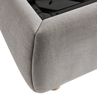 Astrid Ruched Wingback Bed in Soft Grey Chenille – image 58 of 58