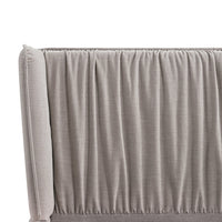 Astrid Ruched Wingback Bed in Oatmeal Chenille – image 36 of 58