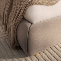 Astrid Ruched Wingback Bed in Oatmeal Chenille – image 27 of 58