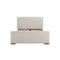 Antoine Side-Opening Ottoman Storage Bed in Soft Beige Chenille – image 29 of 41