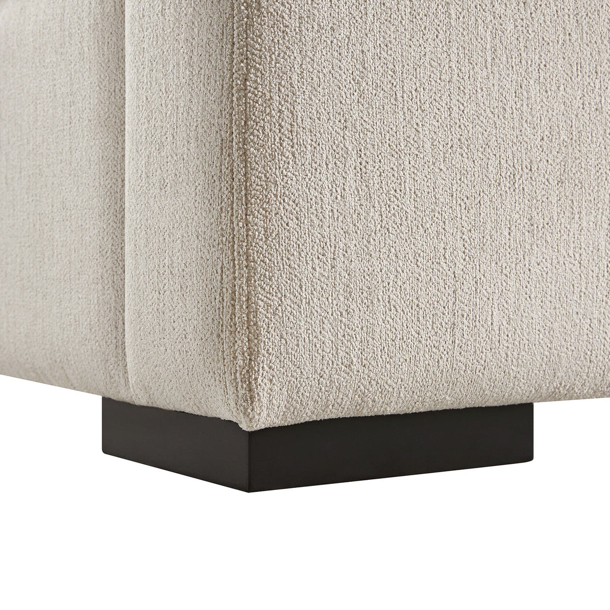 Antoine Side-Opening Ottoman Storage Bed in Soft Beige Chenille