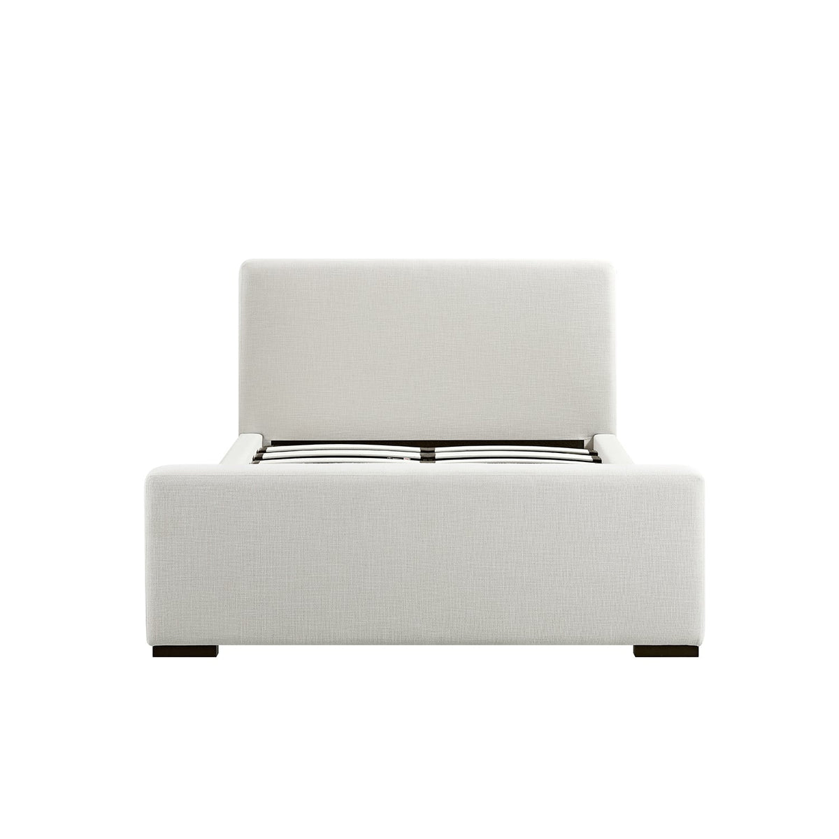 Antoine Side-Opening Ottoman Storage Bed in Ivory Linen Blend