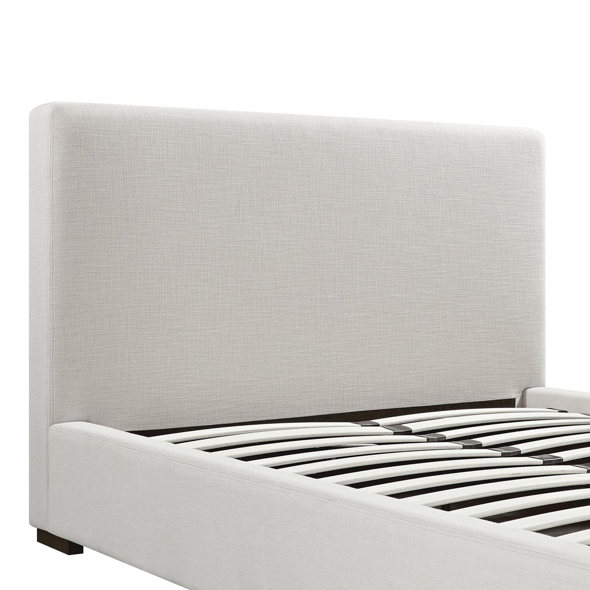 Antoine Side-Opening Ottoman Storage Bed in Ivory Linen Blend