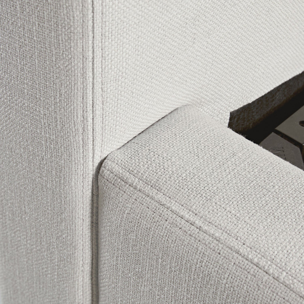 Antoine Side-Opening Ottoman Storage Bed in Ivory Linen Blend