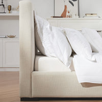 Antoine Side-Opening Ottoman Storage Bed in Ivory Linen Blend – image 5 of 41