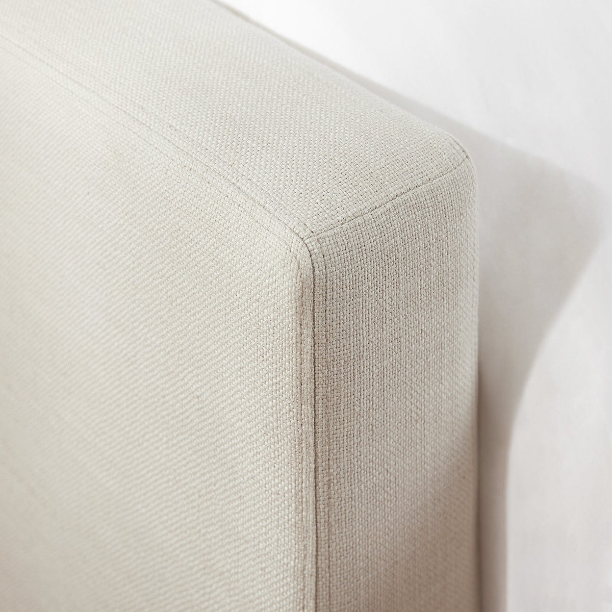 Antoine Side-Opening Ottoman Storage Bed in Ivory Linen Blend