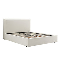 Forte Drawer Storage Bed in Beige Linen Blend – image 11 of 49