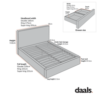 Forte Drawer Storage Bed in Oatmeal Weave – image 41 of 49