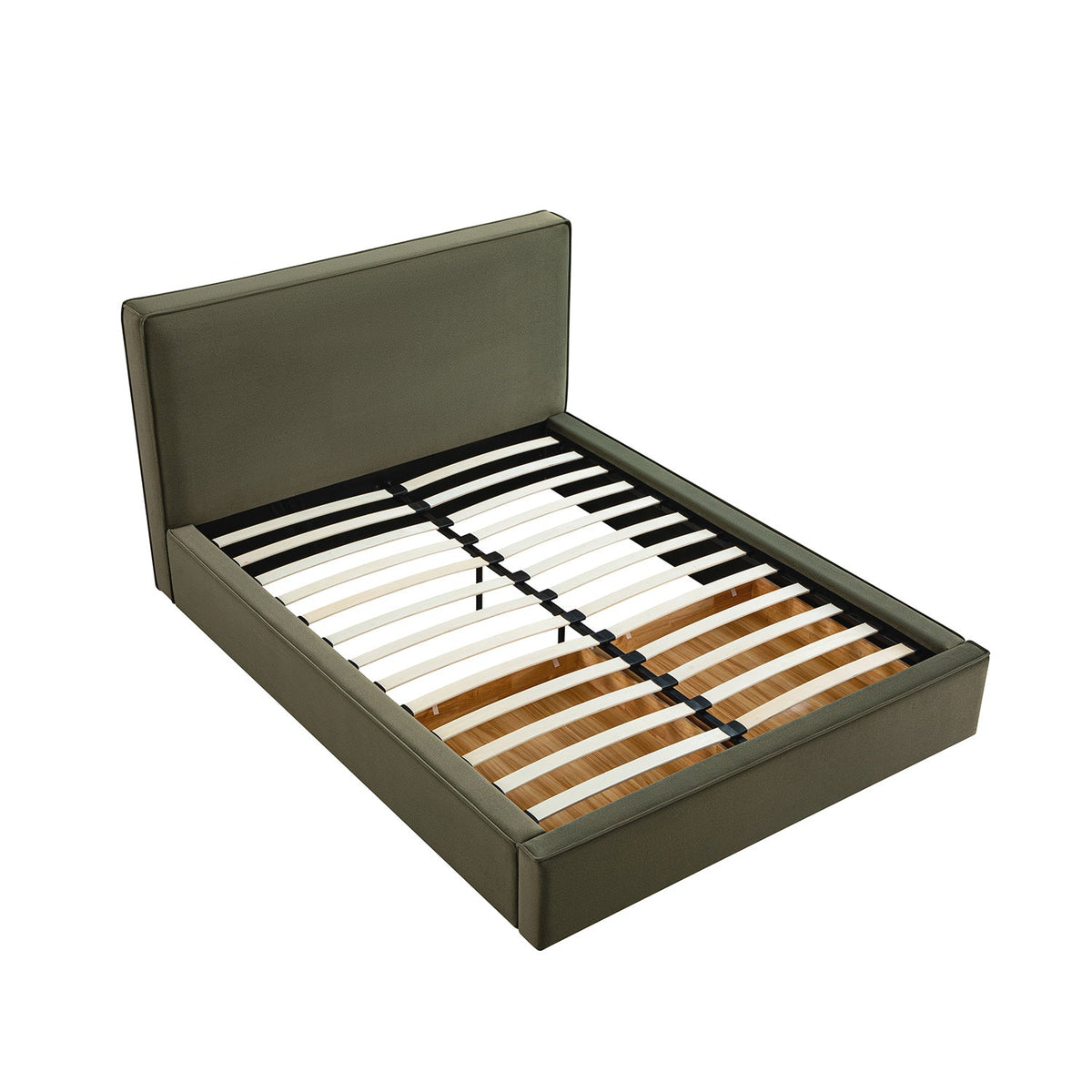Forte Drawer Storage Bed in Dried Herb Mohair