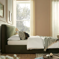 Forte Drawer Storage Bed in Dried Herb Mohair – image 23 of 49