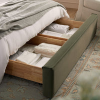 Forte Drawer Storage Bed in Dried Herb Mohair – image 26 of 49