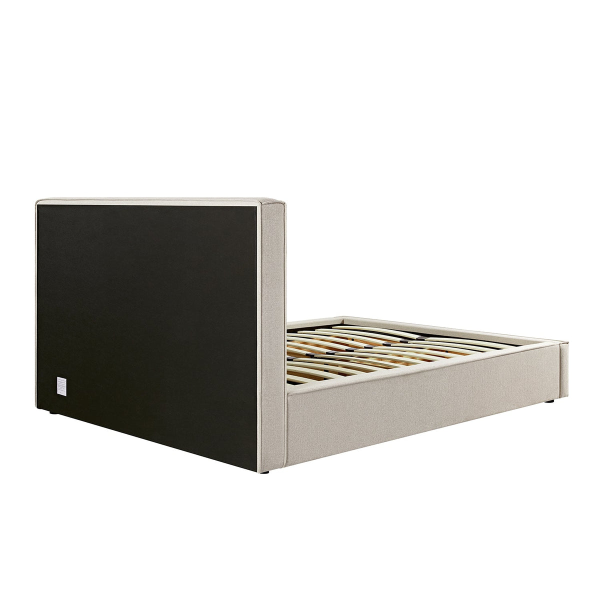 Forte Drawer Storage Bed in Oatmeal Weave
