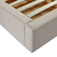Forte Drawer Storage Bed in Oatmeal Weave – image 47 of 49