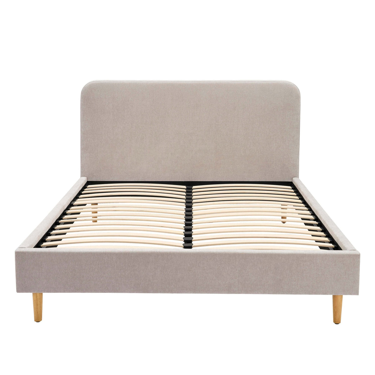 Ascot Bed Frame - Chenille Light Grey — view 8
