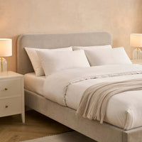 Ascot Bed Frame - Chenille Light Grey — view 4 – image 4 of 13