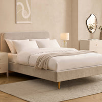 Ascot Bed Frame - Chenille Light Grey — view 3 – image 3 of 13