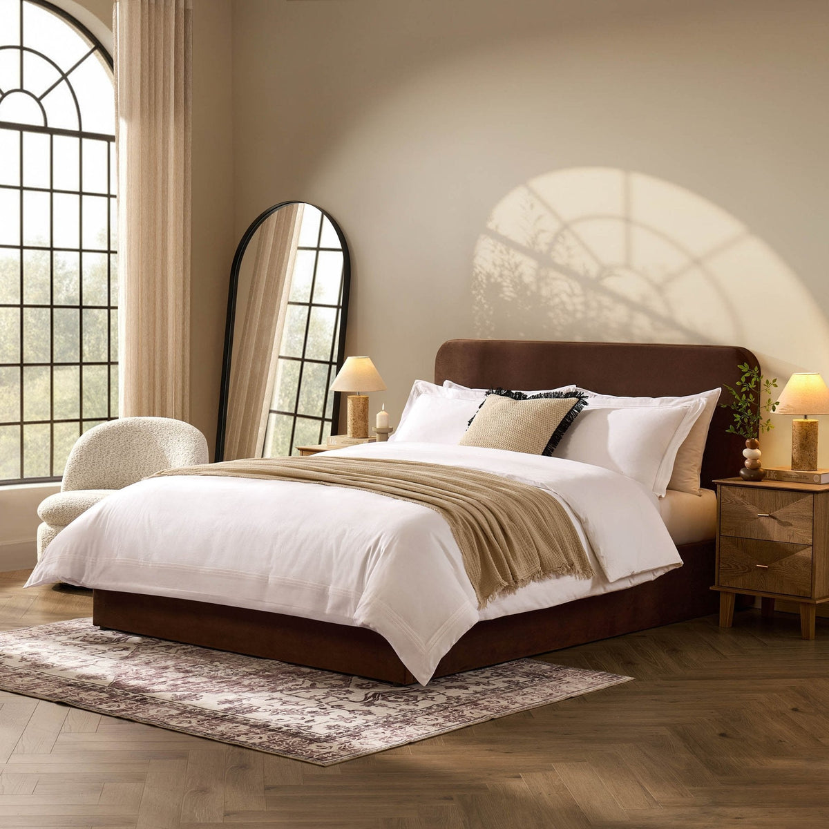Ascot Bed Frame - Cappuccino