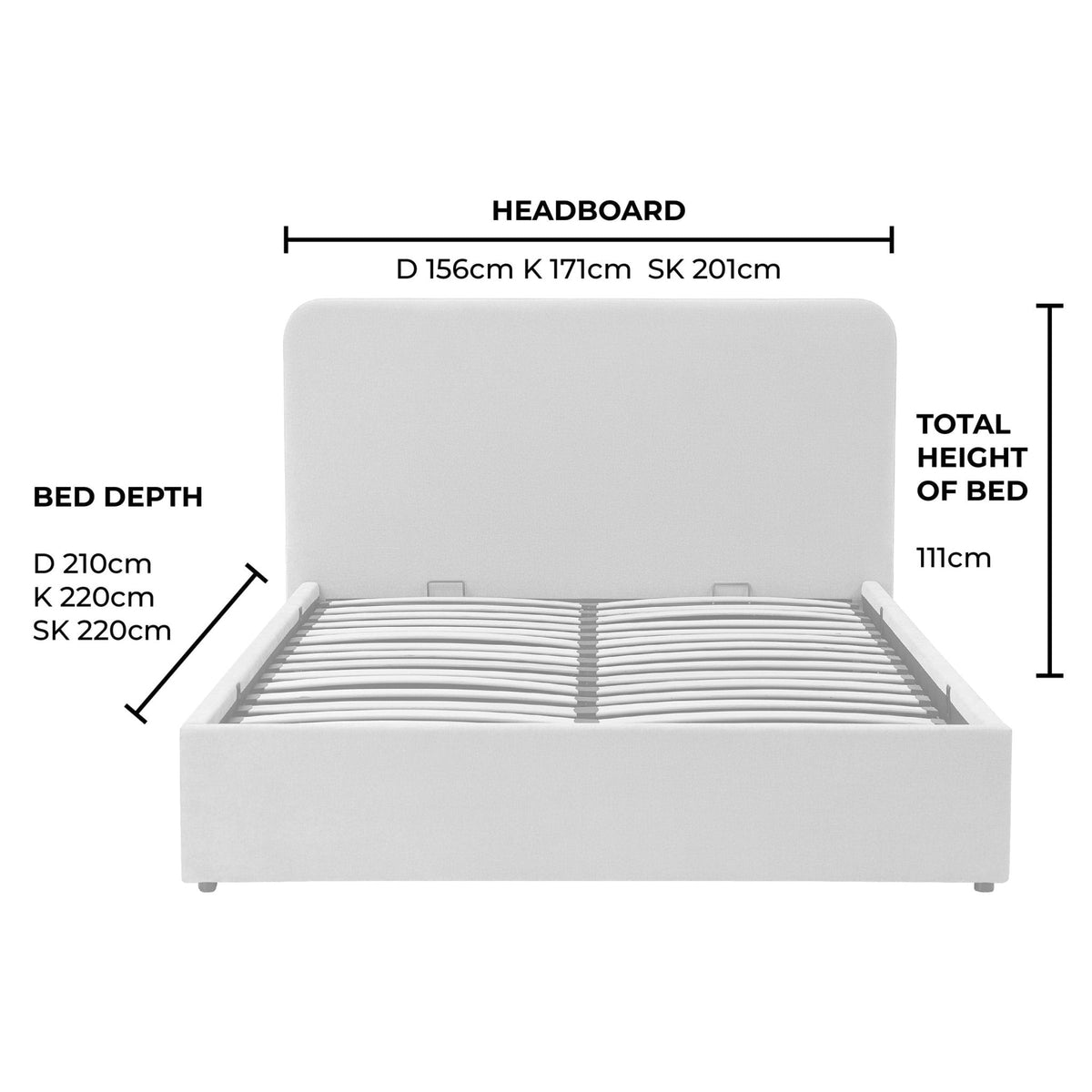 Ascot Bed Frame - Cappuccino — view 14